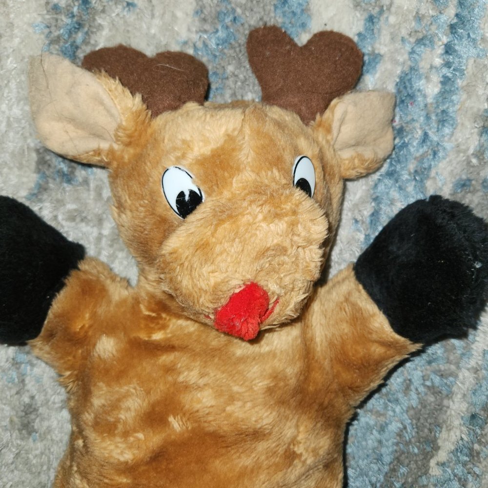 Vintage Rudolph The Red Nosed Reindeer Puppet - Picture 3 of 8